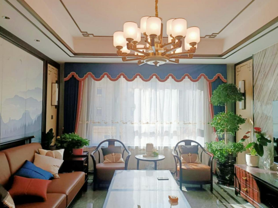新中式客厅窗帘分类，新中式客厅窗帘选购